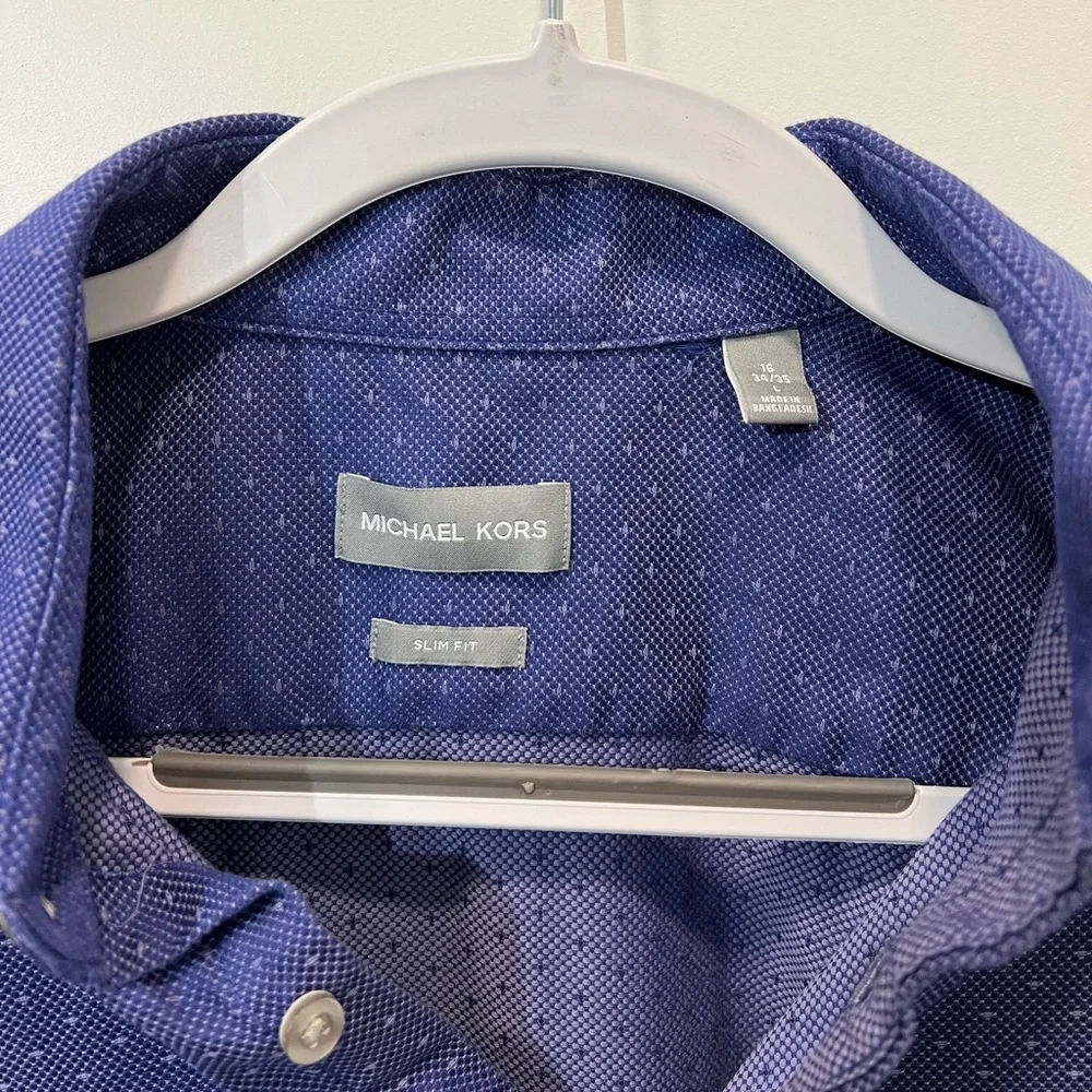Michael Kors Slim Fit Dress Shirt, Size 16- 34/35 - Picture 5 of 9
